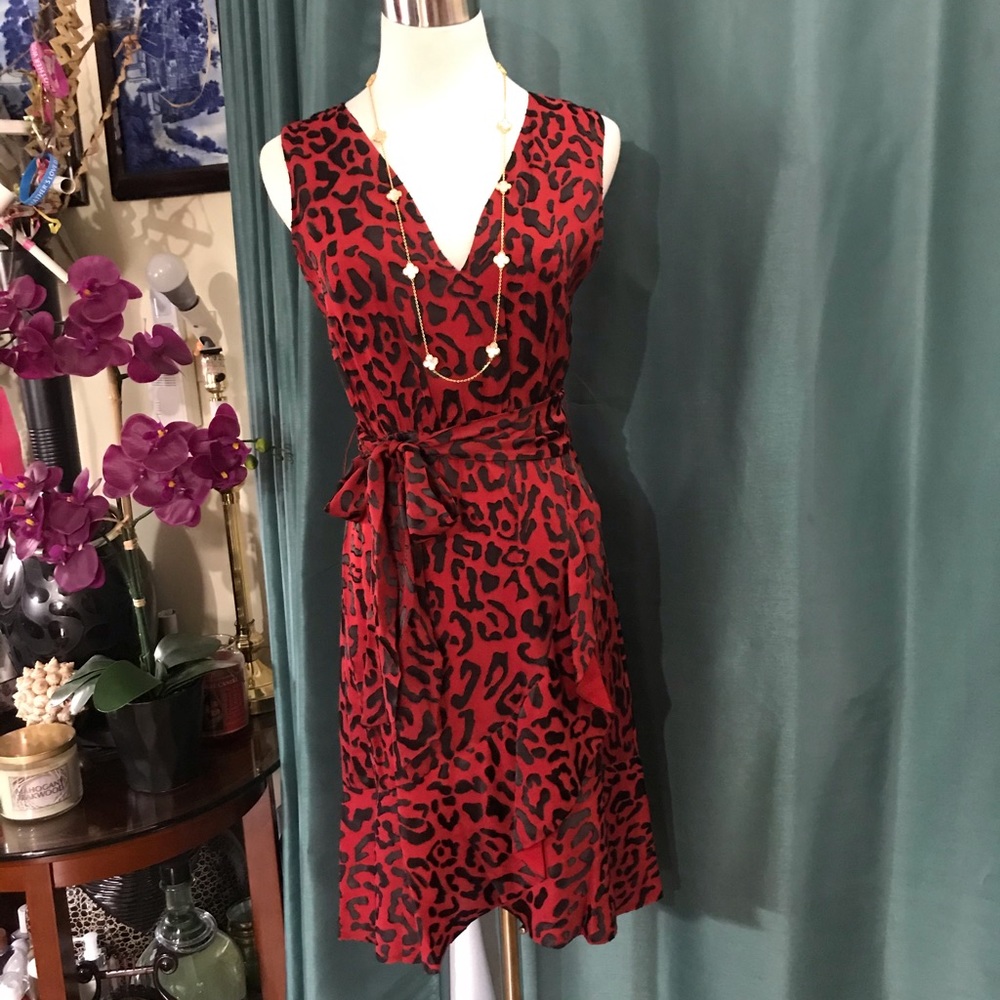 Alice Olivia Brand New Red and Black Dress